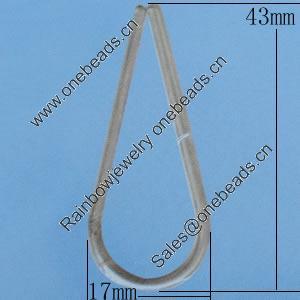 Iron Jumprings, Lead-Free Split, 17x43mm, Sold by Bag