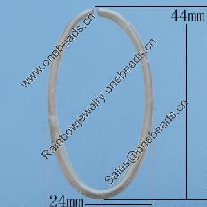 Iron Jumprings, Lead-Free Split, 24x44mm, Sold by Bag