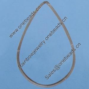 Iron Jumprings, Lead-Free, Teardrop, 32x50mm, Sold by Bag