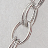 Iron Jewelry Chains, Lead-free Link's size:4.5x6.5mm, thickness:0.5mm, Sold by Group 