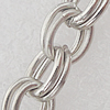 Iron Jewelry Chains, Lead-free Link's size:5x7mm, thickness:0.9mm, Sold by Group 