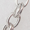 Iron Jewelry Chains, Lead-free Link's size:5.2x7mm, thickness:0.8mm, Sold by Group 