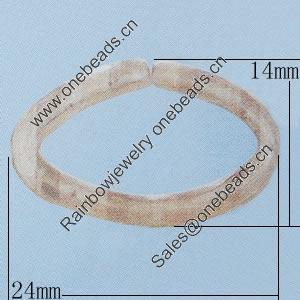 Iron Jumprings, Lead-Free Split, 14x24mm, Sold by Bag
