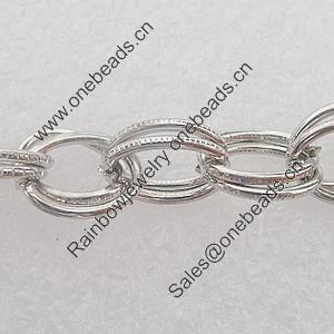 Iron Jewelry Chains, Lead-free Link's size:7.5x10.5mm, thickness:1mm, Sold by Group 