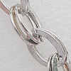Iron Jewelry Chains, Lead-free Link's size:7.5x11.5mm, thickness:1.5mm, Sold by Group 