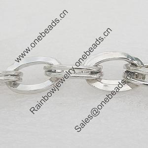 Iron Jewelry Chains, Lead-free Link's size:9x13mm, thickness:1.5mm, Sold by Group 