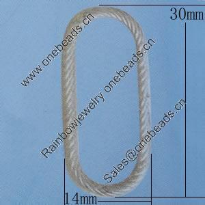 Iron Jumprings, Lead-Free, 14x30mm, Sold by Bag