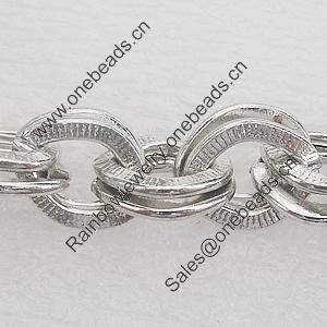 Iron Jewelry Chains, Lead-free Link's size:9.9x12mm, thickness:2mm, Sold by Group 