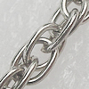 Iron Jewelry Chains, Lead-free Link's size:4x5.5mm, thickness:0.5mm, Sold by Group 