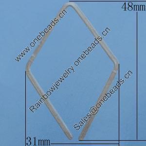 Iron Jumprings, Lead-Free Split, 31x48mm, Sold by Bag