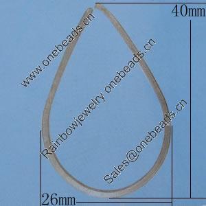 Iron Jumprings, Lead-Free Split, Teardrop, 26x40mm, Sold by Bag