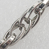 Iron Jewelry Chains, Lead-free Link's size:9x5.5mm, thickness:1mm, Sold by Group 