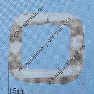 Iron Jumprings, Lead-Free Split, 15mm, Sold by Bag