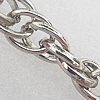 Iron Jewelry Chains, Lead-free Link's size:8x10mm, thickness:1.5mm, Sold by Group 