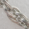 Iron Jewelry Chains, Lead-free Link's size:4x6mm, thickness:0.9mm, Sold by Group 