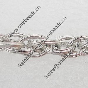 Iron Jewelry Chains, Lead-free Link's size:4x6mm, thickness:0.9mm, Sold by Group 