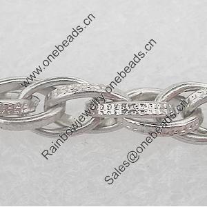 Iron Jewelry Chains, Lead-free Link's size:4x6mm, thickness:0.9mm, Sold by Group 