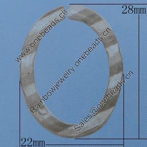 Iron Jumprings, Lead-Free Split, 22x28mm, Sold by Bag