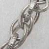 Iron Jewelry Chains, Lead-free Link's size:7x4.8mm, thickness:1mm, Sold by Group 