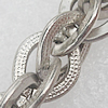 Iron Jewelry Chains, Lead-free Link's size:10x8mm, thickness:1.5mm, Sold by Group 