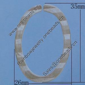 Iron Jumprings, Lead-Free Split, 26x35mm, Sold by Bag