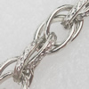 Iron Jewelry Chains, Lead-free Link's size:10.8x8mm, thickness:1.5mm, Sold by Group 