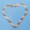 Iron Jumprings, Lead-Free Split, Heart, 29x30mm, Sold by Bag