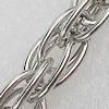 Iron Jewelry Chains, Lead-free Link's size:13x9mm, thickness:1mm, Sold by Group 