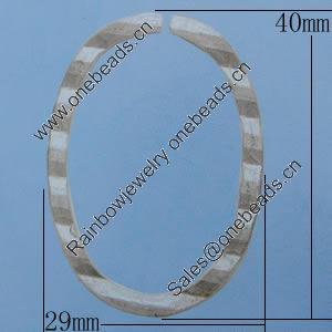 Iron Jumprings, Lead-Free Split, 29x40mm, Sold by Bag