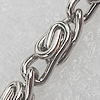 Iron Jewelry Chains, Lead-free Link's size:3x9mm, Sold by Group 