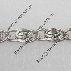 Iron Jewelry Chains, Lead-free Link's size:6x15mm, Sold by Group 