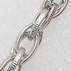 Iron Jewelry Chains, Lead-free Link's size:9x5.5mm, thickness:1mm, Sold by Group 