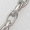 Iron Jewelry Chains, Lead-free Link's size:9x5.5mm, thickness:1mm, Sold by Group 