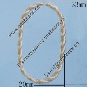 Iron Jumprings, Lead-Free Split, 20x33mm, Sold by Bag