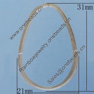 Iron Jumprings, Lead-Free, 21x31mm, Sold by Bag