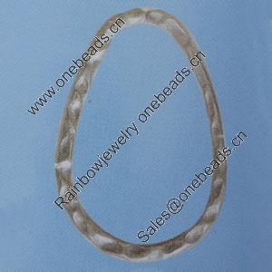 Iron Jumprings, Lead-Free, 21x31mm, Sold by Bag