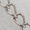 Iron Jewelry Chains, Lead-free Link's size:5.0x3.3mm, thickness:0.5mm, Sold by Group