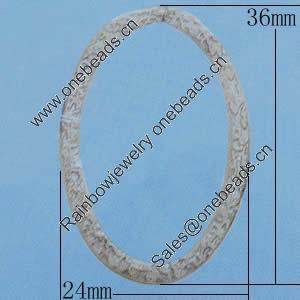 Iron Jumprings, Lead-Free, 24x36mm, Sold by Bag