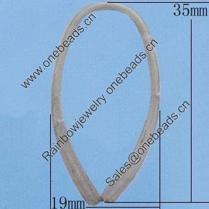 Iron Jumprings, Lead-Free, 19x35mm, Sold by Bag