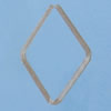 Iron Jumprings, Lead-Free, Diamond, 20x30mm, Sold by Bag