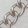 Iron Jewelry Chains, Lead-free Link's size:4.8x4.1mm, thickness:0.8mm, Sold by Group