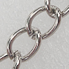 Iron Jewelry Chains, Lead-free Link's size:6.5x4.7mm, thickness:0.8mm, Sold by Group