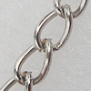 Iron Jewelry Chains, Lead-free Link's size:7.1x4.5mm, thickness:0.8mm, Sold by Group