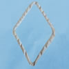 Iron Jumprings, Lead-Free, Diamond, 32x50mm, Sold by Bag