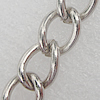 Iron Jewelry Chains, Lead-free Link's size:9.4x7.0mm, thickness:1.2mm, Sold by Group