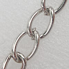 Iron Jewelry Chains, Lead-free Link's size:11.5x7.7mm, thickness:1.3mm, Sold by Group