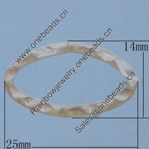 Iron Jumprings, Lead-Free, 25x14mm, Sold by Bag