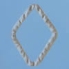 Iron Jumprings, Lead-Free, Diamond, 22x31mm, Sold by Bag