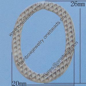Iron Jumprings, Lead-Free, 20x26mm, Sold by Bag