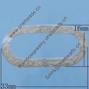 Iron Jumprings, Lead-Free, 16x33mm, Sold by Bag